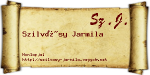 Szilvásy Jarmila névjegykártya